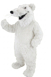 Rat Mascot - long fur White
