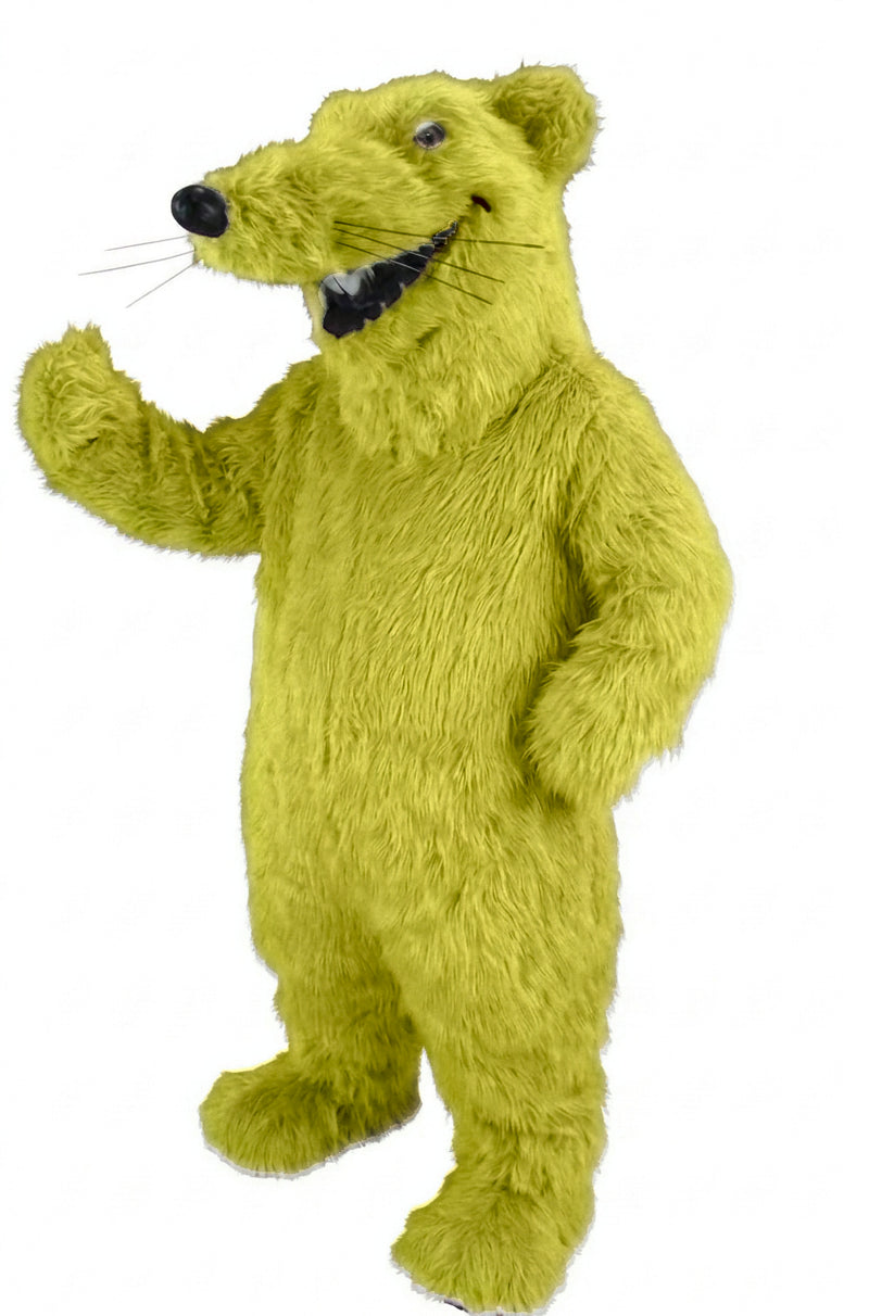 Rat Mascot - long fur Yellow