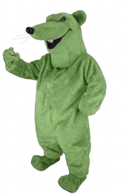 Rat Mascot - short fur Lime