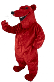 Rat Mascot - short fur Red