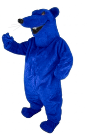 Rat Mascot - short fur Royal Blue
