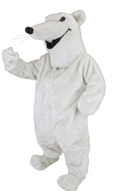Rat Mascot - short fur White