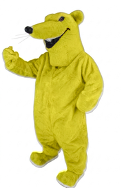 Rat Mascot - short fur Yellow