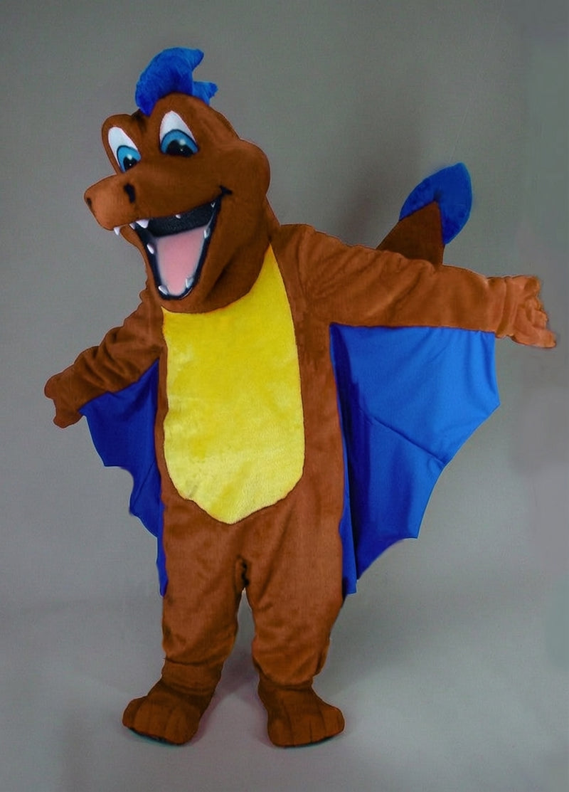 Red Dragon Mascot - Medium fur / Brown mascot costume