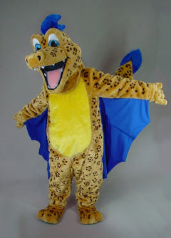 Red Dragon Mascot - Short fur / Leopard mascot costume