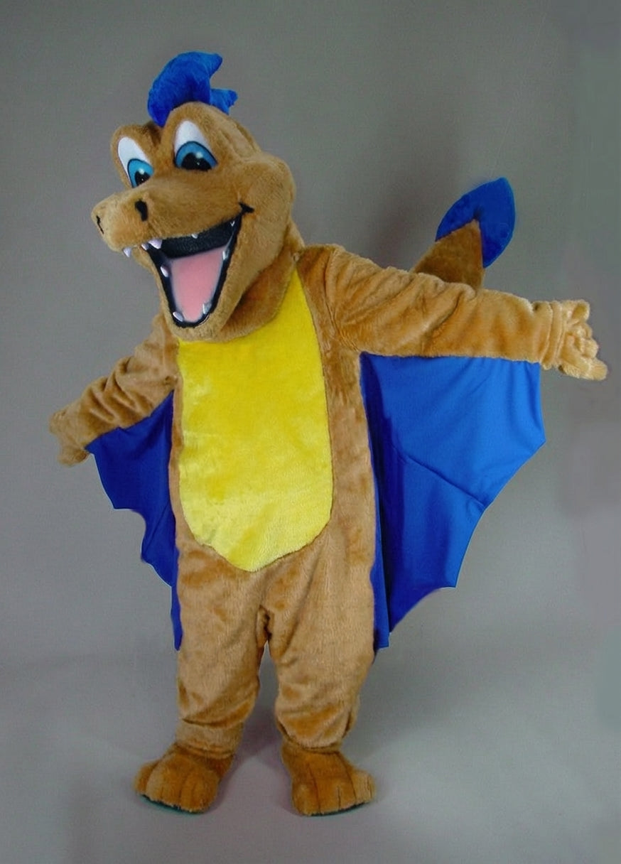 Red Dragon Mascot - Short fur / Light Brown mascot costume