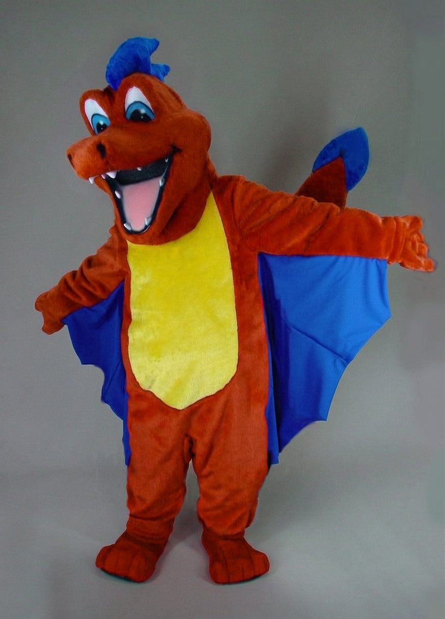 Red Dragon Mascot - Short fur / Rust mascot costume