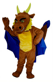 Red Dragon Mascot (Thermolite) - Medium fur / Brown mascot costume