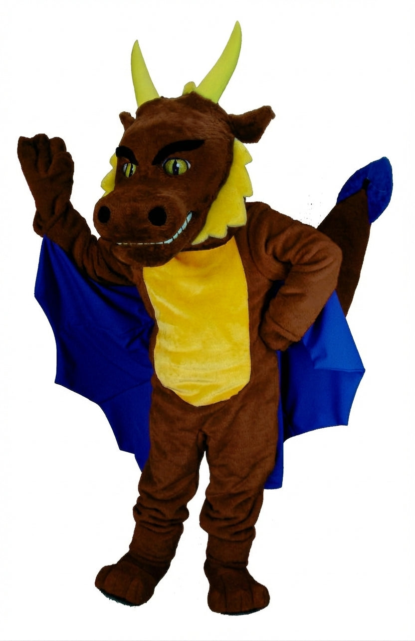 Red Dragon Mascot (Thermolite) - Short fur / Chocolate Brown mascot costume