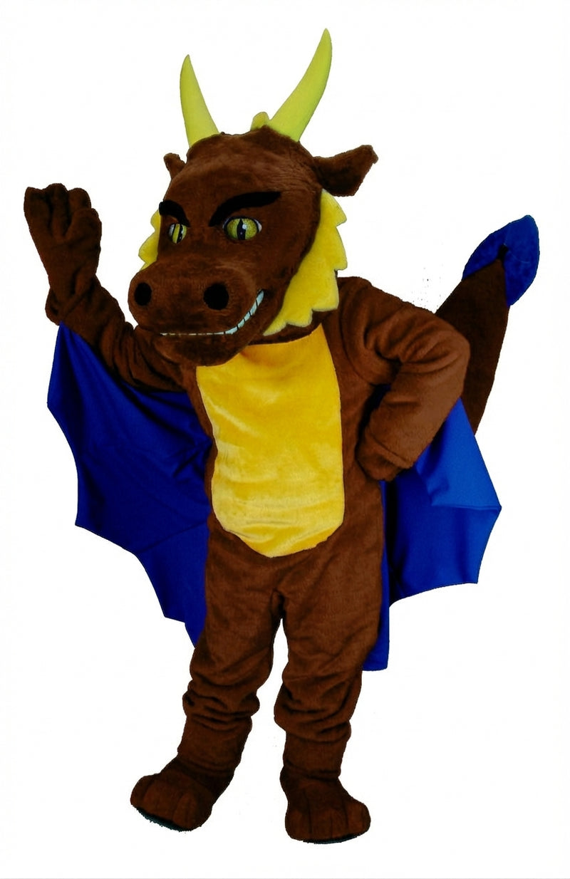 Red Dragon Mascot (Thermolite) - Short fur / Chocolate Brown mascot costume