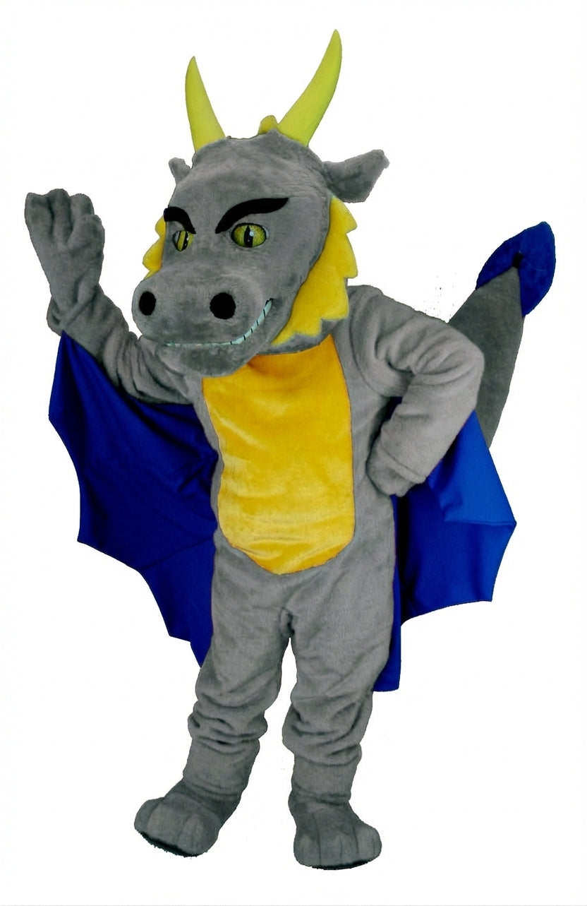 Red Dragon Mascot (Thermolite) - Short fur / Grey mascot costume
