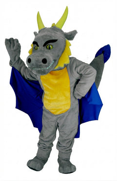 Red Dragon Mascot (Thermolite) - Short fur / Grey mascot costume