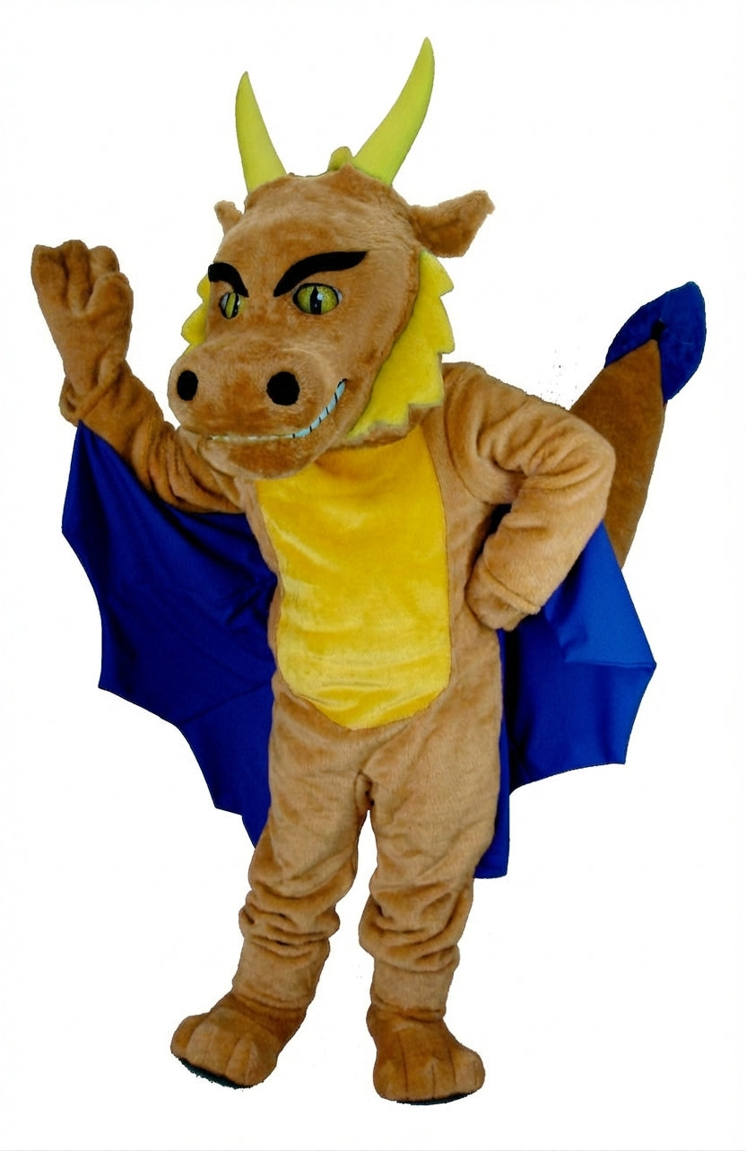 Red Dragon Mascot (Thermolite) - Short fur / Light Brown mascot costume