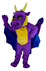Red Dragon Mascot (Thermolite) - Short fur / Purple mascot costume