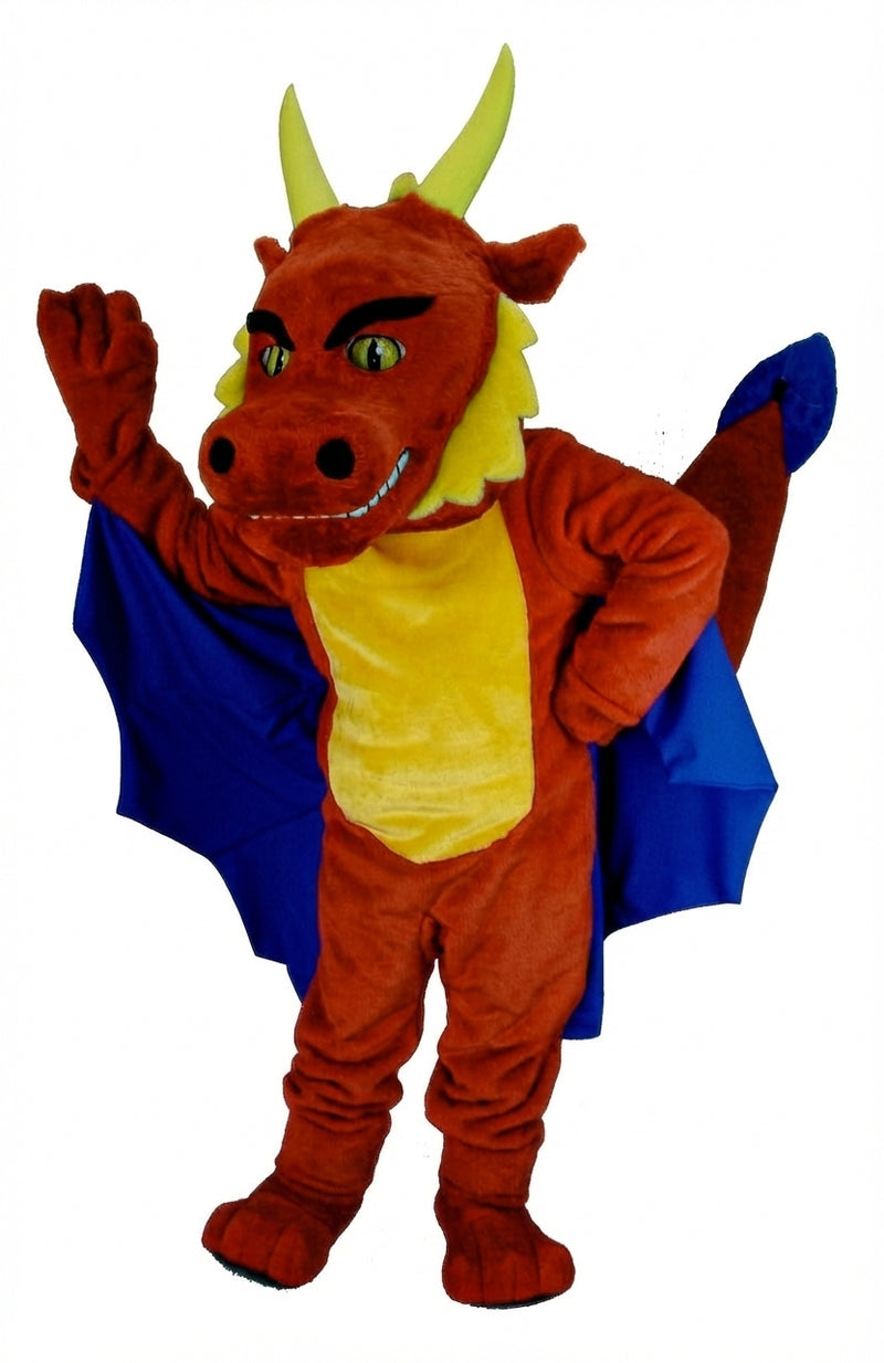 Red Dragon Mascot (Thermolite) - Short fur / Rust mascot costume