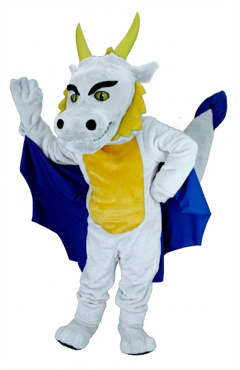 Red Dragon Mascot (Thermolite) - Short fur / White mascot costume