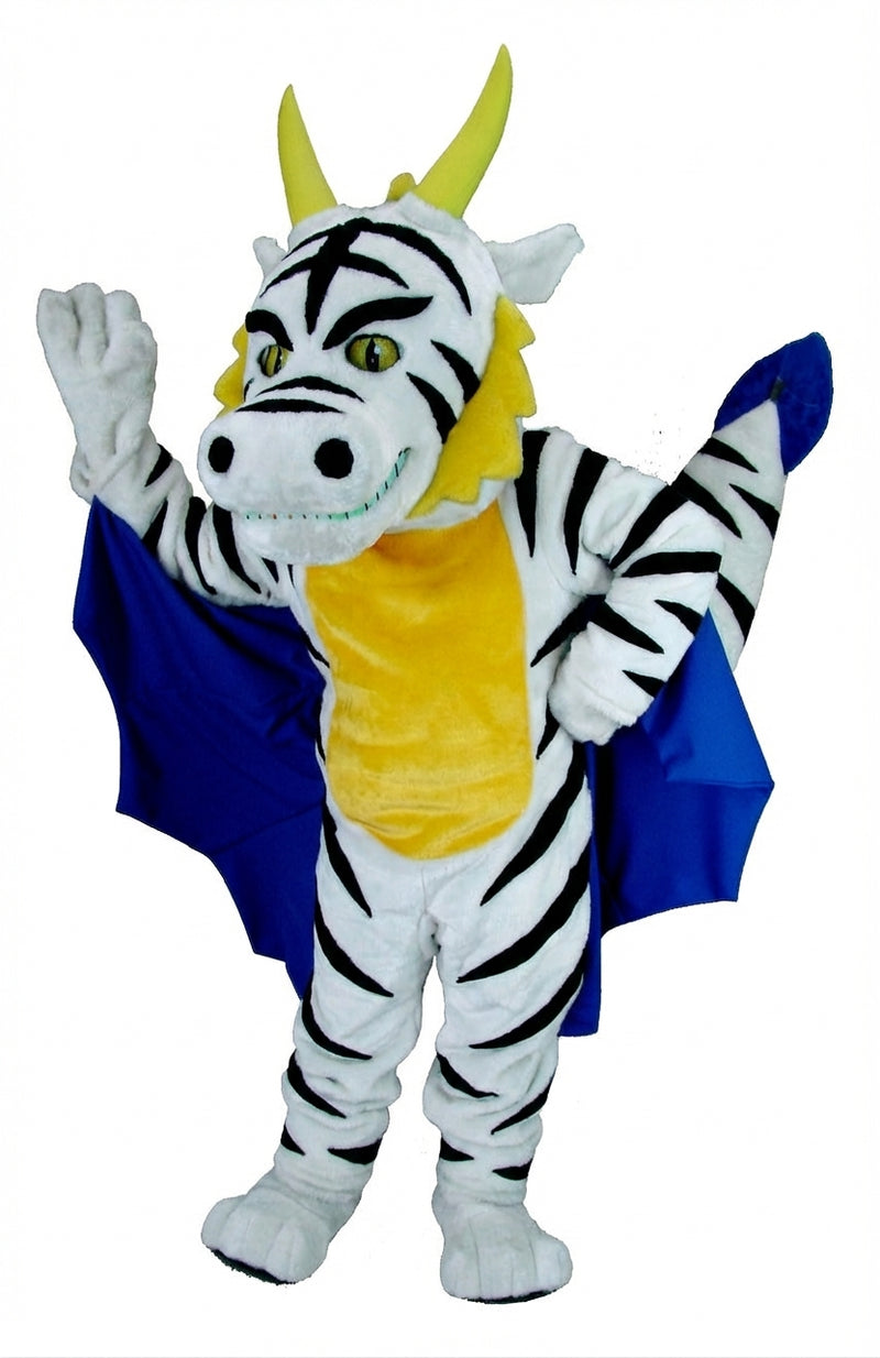 Red Dragon Mascot (Thermolite) - Short fur / Zebra mascot costume