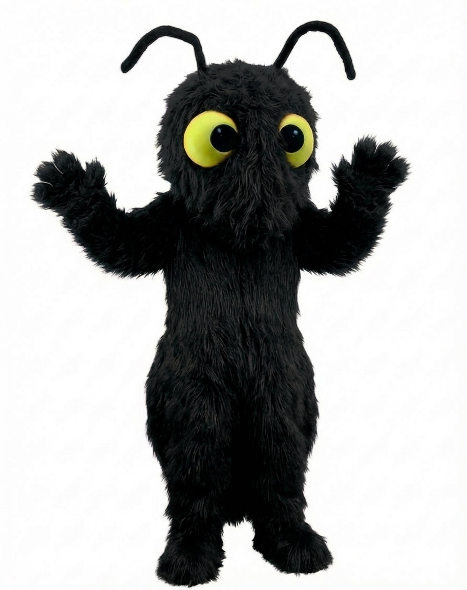 Red Fire Ant Mascot (Thermolite) - Long fur / Black mascot costume
