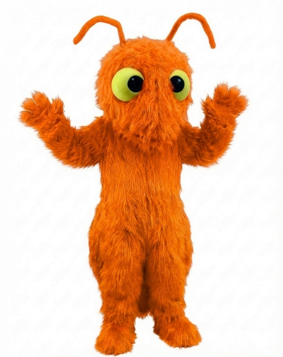 Red Fire Ant Mascot (Thermolite) - Long fur / Bright Orange mascot costume