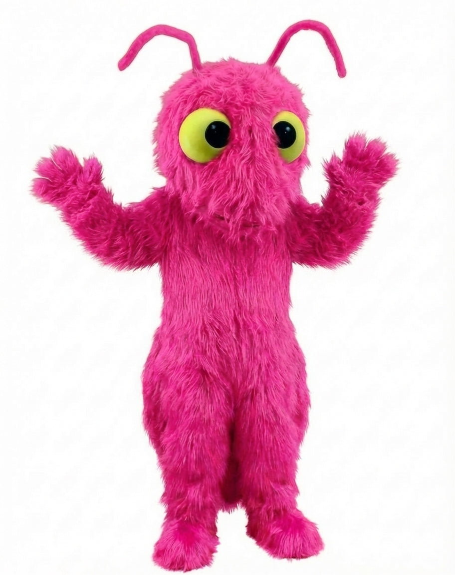 Red Fire Ant Mascot (Thermolite) - Long fur / Bright Pink mascot costume