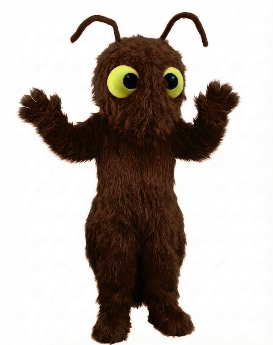 Red Fire Ant Mascot (Thermolite) - Long fur / Dark Brown mascot costume