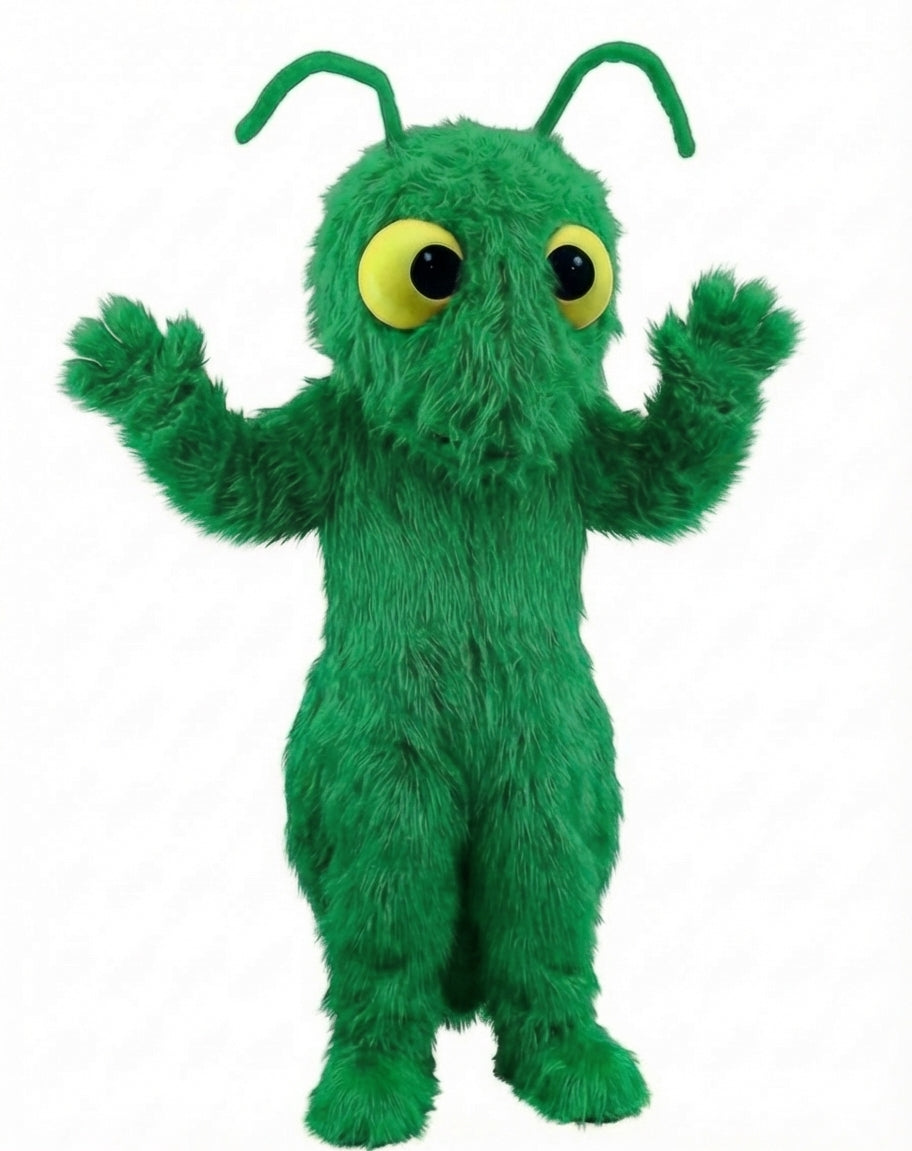 Red Fire Ant Mascot (Thermolite) - Long fur / Green mascot costume