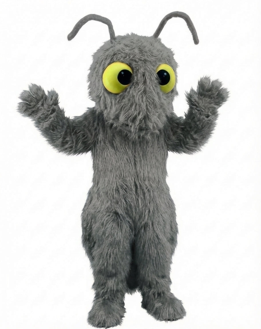 Red Fire Ant Mascot (Thermolite) - Long fur / Grey mascot costume