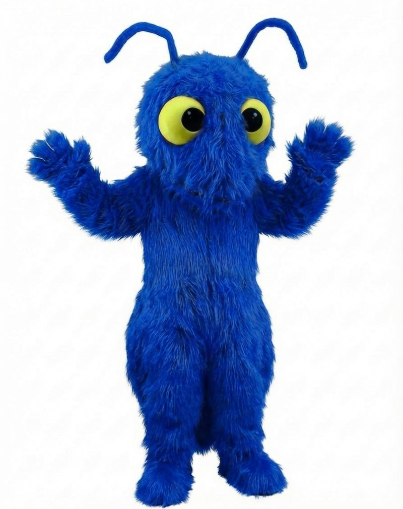 Red Fire Ant Mascot (Thermolite) - Long fur / Royal Blue mascot costume