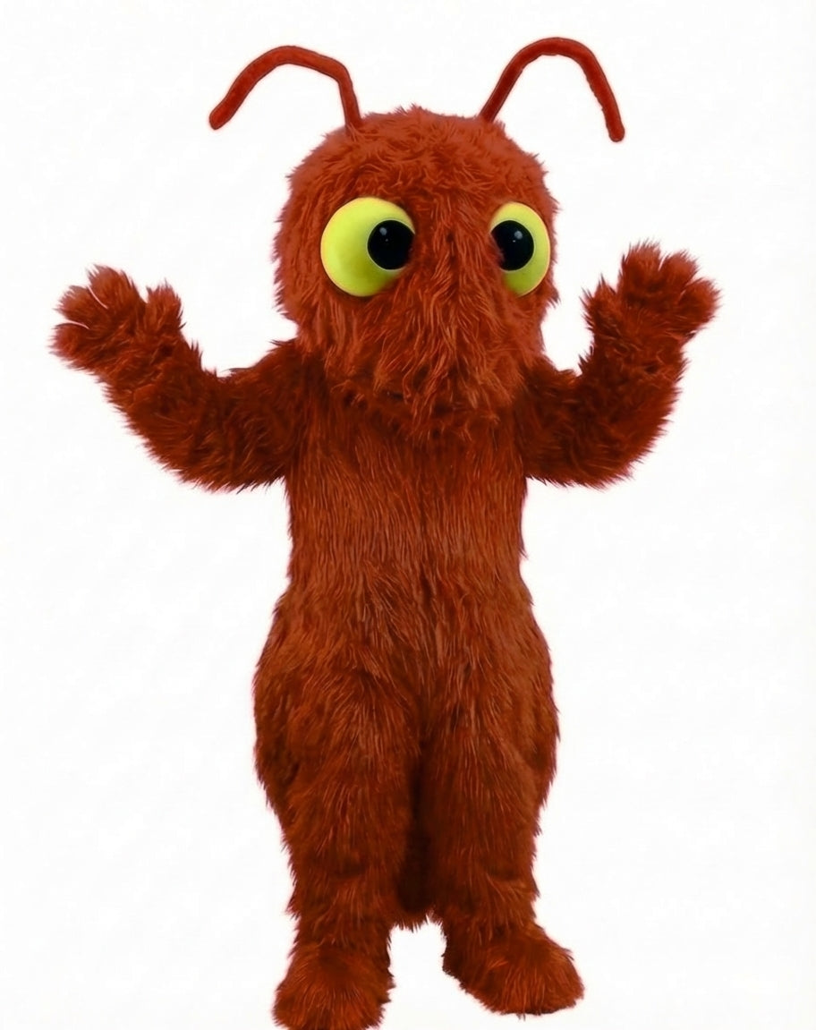 Red Fire Ant Mascot (Thermolite) - Long fur / Rust mascot costume