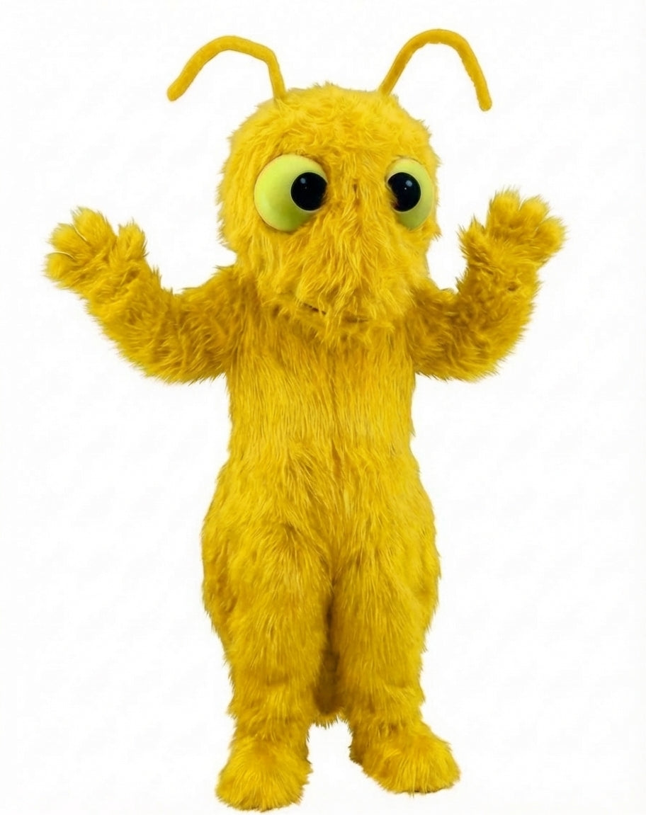 Red Fire Ant Mascot (Thermolite) - Long fur / Yellow mascot costume