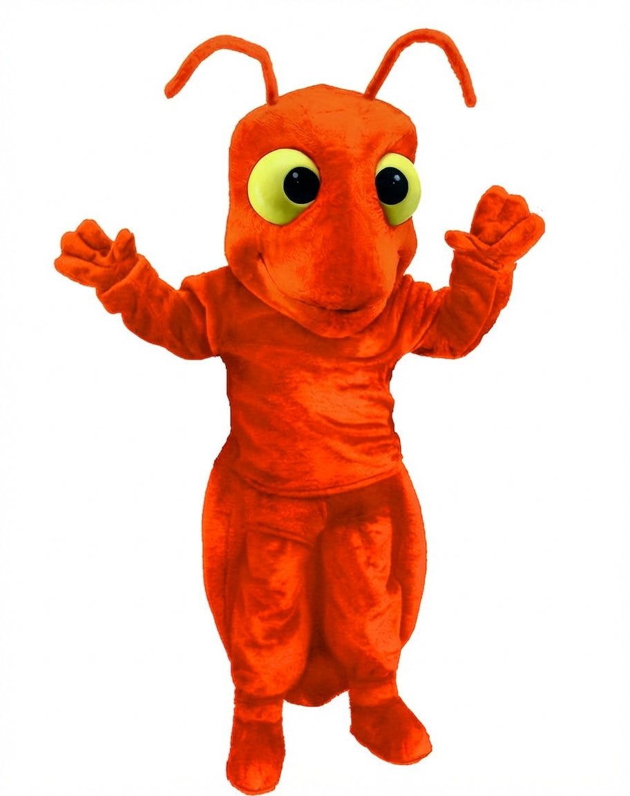 Red Fire Ant Mascot (Thermolite) - Short fur / Bright Orange mascot costume