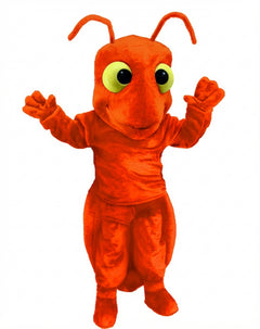 Red Fire Ant Mascot (Thermolite) - Short fur / Bright Orange mascot costume