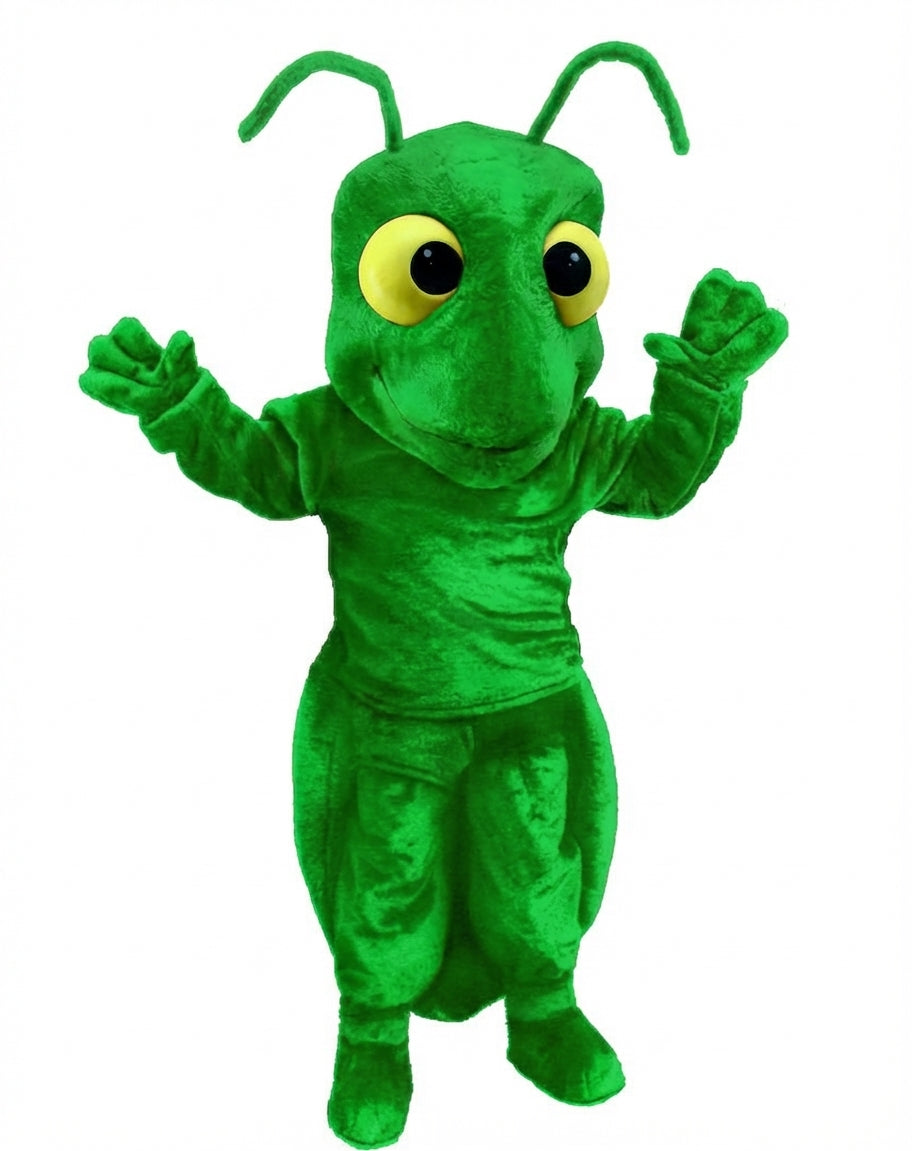 Red Fire Ant Mascot (Thermolite) - Short fur / Green mascot costume