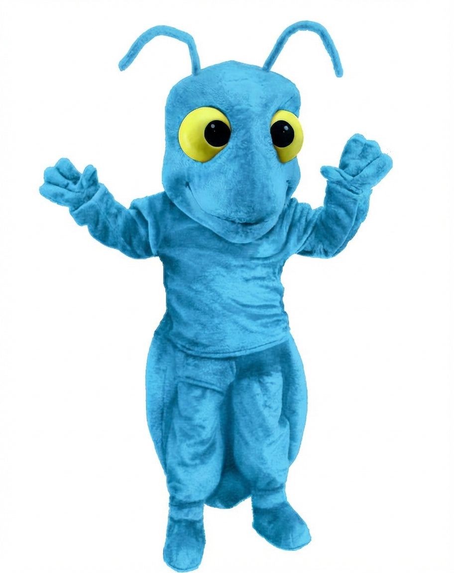 Red Fire Ant Mascot (Thermolite) - Short fur / Light blue mascot costume