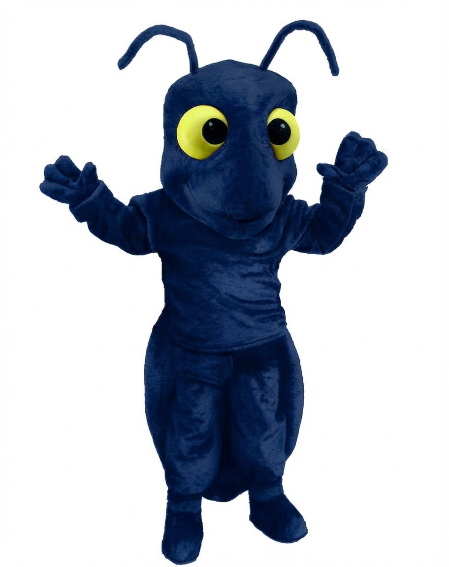 Red Fire Ant Mascot (Thermolite) - Short fur / Navy Blue mascot costume