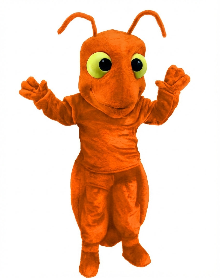 Red Fire Ant Mascot (Thermolite) - Short fur / Tiger Orange mascot costume