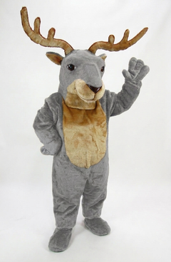 Reindeer Mascot (Polyfoam) - Short fur / Grey mascot costume