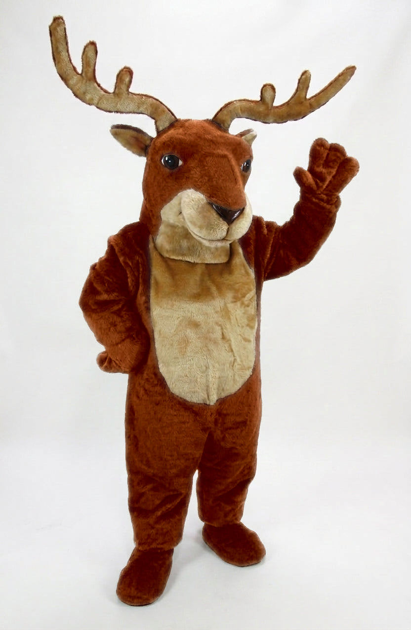 Reindeer Mascot (Polyfoam) - Short fur / Rust mascot costume