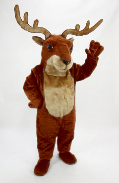 Reindeer Mascot (Polyfoam) - Short fur / Rust mascot costume