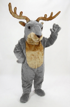 Reindeer Mascot (Polyfoam) - Short fur / White mascot costume