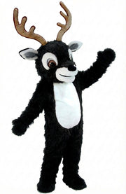 Reindeer Mascot (Thermolite) - Long fur / Black mascot costume