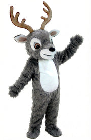 Reindeer Mascot (Thermolite) - Long fur / Grey mascot costume
