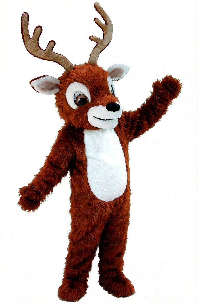 Reindeer Mascot (Thermolite) - Long fur / Rust mascot costume