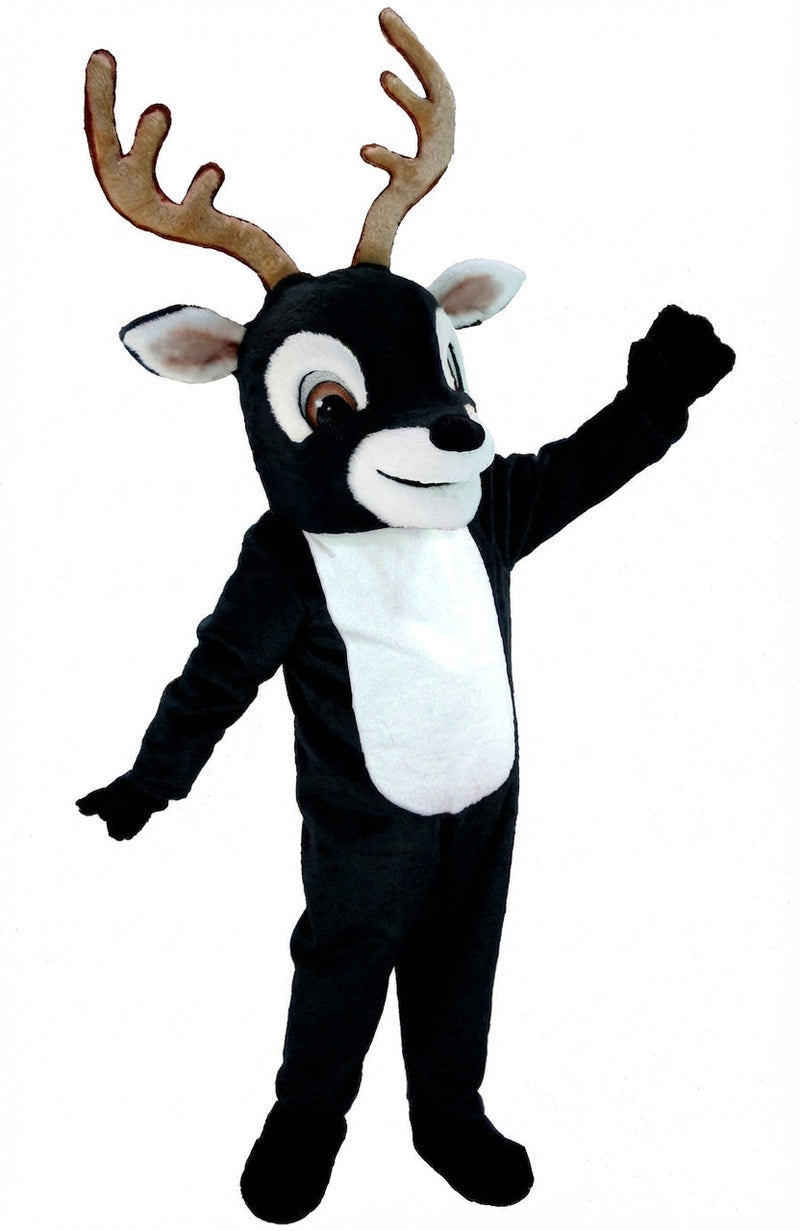 Reindeer Mascot (Thermolite) - Short fur / Black mascot costume