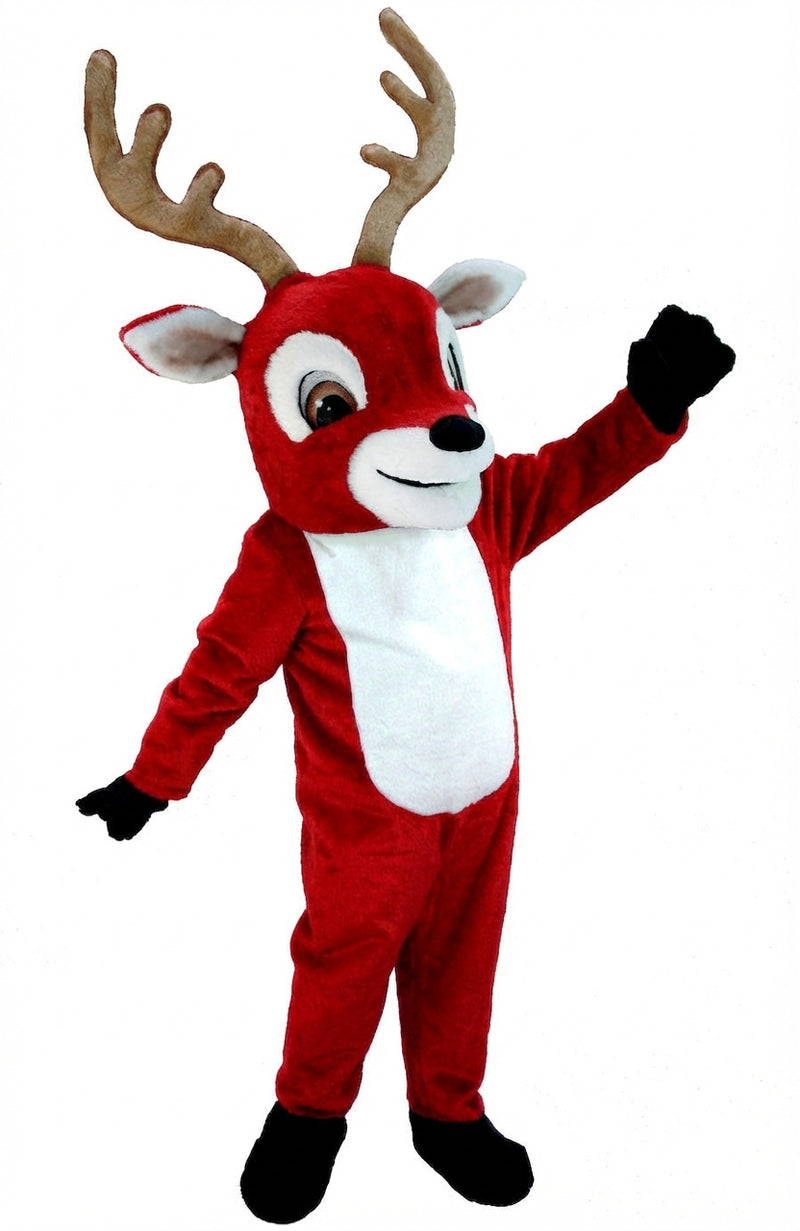 Reindeer Mascot (Thermolite) - Short fur / Red mascot costume
