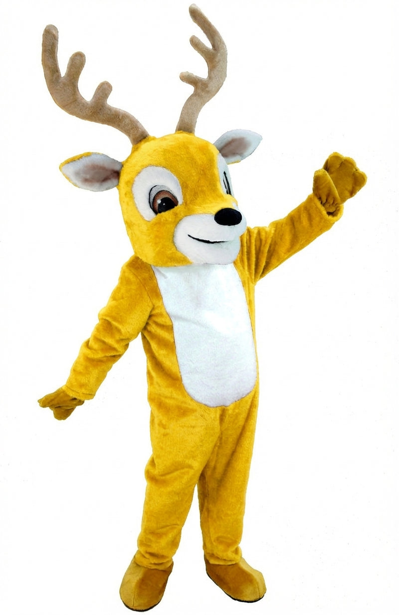 Reindeer Mascot (Thermolite) - Short fur / Yellow mascot costume
