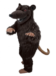 Rink Rat Mascot - Long fur / Dark Brown mascot costume