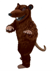 Rink Rat Mascot - Long fur / Rust mascot costume