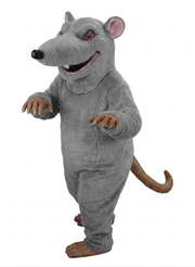 Rink Rat Mascot - Short fur / Grey mascot costume
