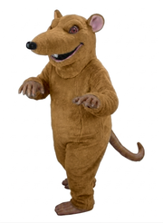 Rink Rat Mascot - Short fur / Light Brown mascot costume
